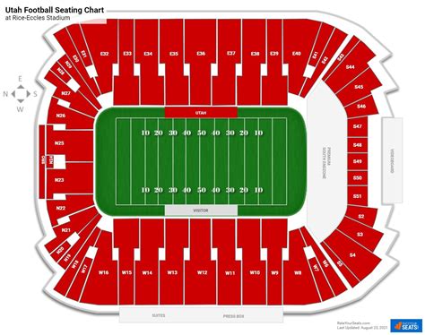 Utah Utes Tickets. . Rice eccles stadium seating chart with seat numbers